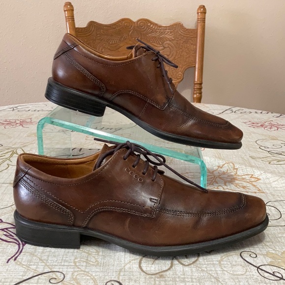 Ecco Brown Leather Oxford Shoes Size 43/ 9-9.5